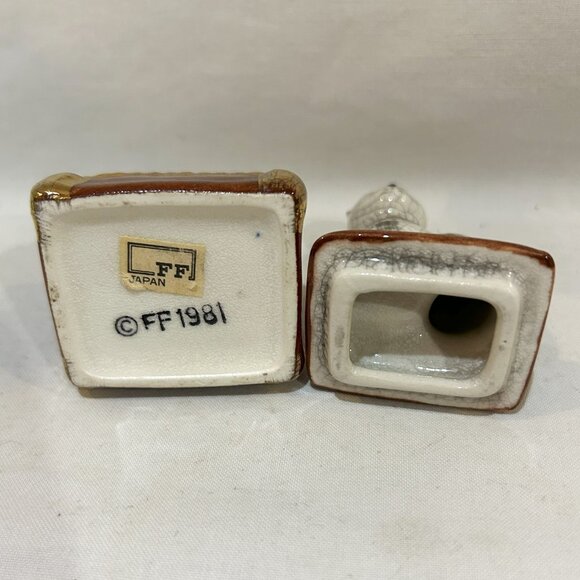 Fitz and Floyd Vintage 1981 Ceramic Trinket Box with Cat AS IS - Picture 3 of 7